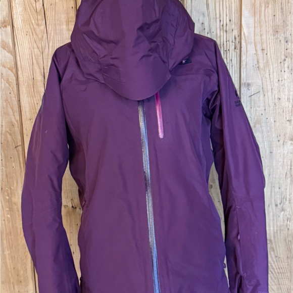 The North Face Summit Series HyVent Alpha Jacket Womens L Burgundy Hooded RECCO - Picture 3 of 14